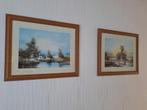 ** 2 schilderijen met landschappen
**, Ophalen