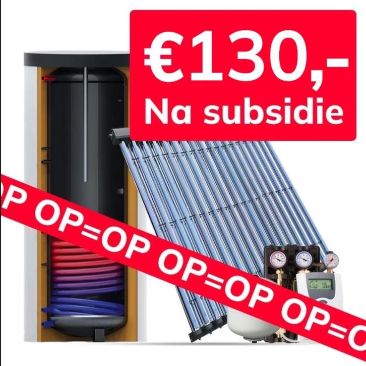 200 Liter Zonneboiler met 1 CPC 18 heatpipes €130,00, Doe-het-zelf en Verbouw, Geisers en Boilers, Nieuw, Boiler, 100 liter of meer