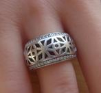 zilveren Ti Sento ring met steentjes [369], Sieraden, Tassen en Uiterlijk, Ringen, Met kristal, 18 tot 19, Verzenden, Zo goed als nieuw