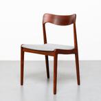 Vintage Deense eetkamerstoelen, set van 6, Ophalen, Hout, Gebruikt, Grijs