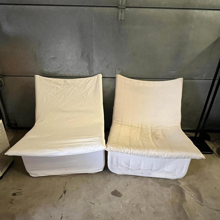 Deens design fauteuils Niels Bendtsen Kebe jaren 70 MOMA, Huis en Inrichting, Fauteuils, Gebruikt, Metaal, Stof, Overige materialen