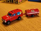 Majorette Range Rover Brandweer met Aanhanger, Hobby en Vrije tijd, Modelauto's | Overige schalen, Ophalen of Verzenden, Zo goed als nieuw