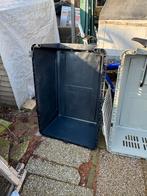 Hard plastic Reisbench voor grote honden., Ophalen, Gebruikt