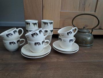 Kop en schotels melkmokken Original World Jet t Steege cows  beschikbaar voor biedingen