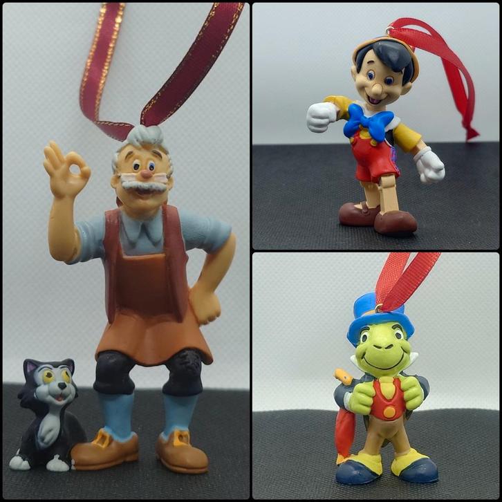 Disney Pinokkio Gepetto Japie Krekel kerst ornament hanger, Diversen, Kerst, Nieuw, Ophalen of Verzenden
