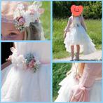 Mimilu feest/communie jurk maat 134 Nieuwstaat, Kinderen en Baby's, Kinderkleding | Maat 134, Meisje, Ophalen of Verzenden, Zo goed als nieuw