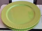 2 Mamma Ro groene onderborden, Ophalen, Gebruikt, Keramiek, Bord(en)