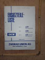 Onderdelen catalogus DKW 629, 630 en 631, Ophalen of Verzenden