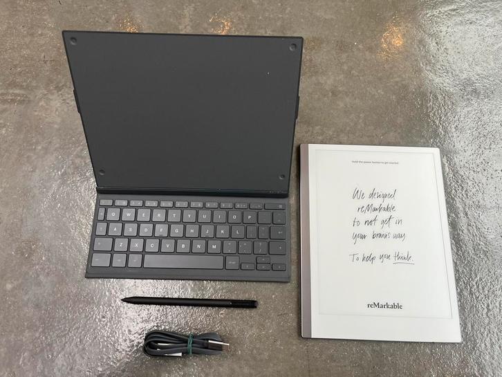 reMarkable 2 set + Marker Plus + Type Folio – nette staat, Computers en Software, E-readers, Zo goed als nieuw, Ophalen of Verzenden