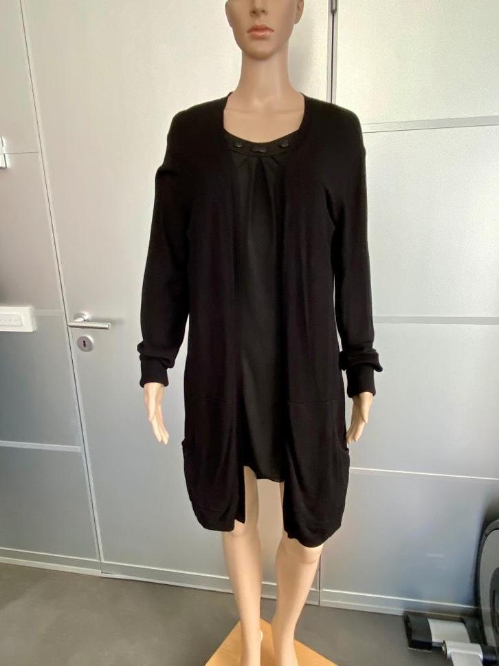 H143 Betty Barclay maat 40=M lang vest met top fijn-gebreid, Kleding | Dames, Truien en Vesten, Zo goed als nieuw, Maat 38/40 (M)