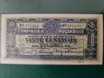 20 centavos Mozambique  1933 jaar, Ophalen of Verzenden, Overige landen, Los biljet