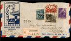 Suriname - Aangetekend Paramaribo - FDC - 1953, Postzegels en Munten, Brieven en Enveloppen | Nederland, Envelop, Ophalen