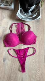 Hunkemöller Setje - Slip S & BH 75B, Ophalen of Verzenden, Roze, Setje