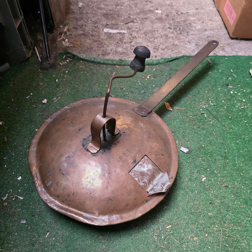 Unieke Antieke Koperen Koffiebonenbrander - 19e eeuw., Ophalen of Verzenden