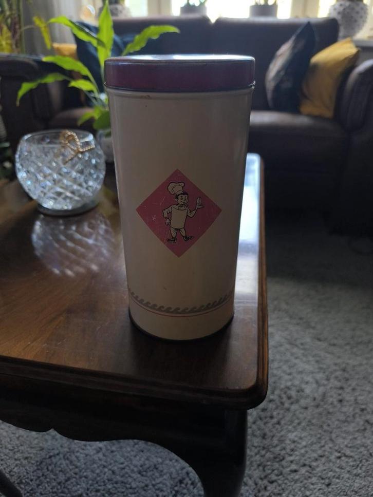 Bolletje beschuitbus, Verzamelen, Blikken, Gebruikt, Beschuit, Bolletje, Ophalen of Verzenden