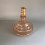 Parfumfles - Art Deco roze/goud met stopper, Verzamelen, Ophalen of Verzenden, Parfumfles