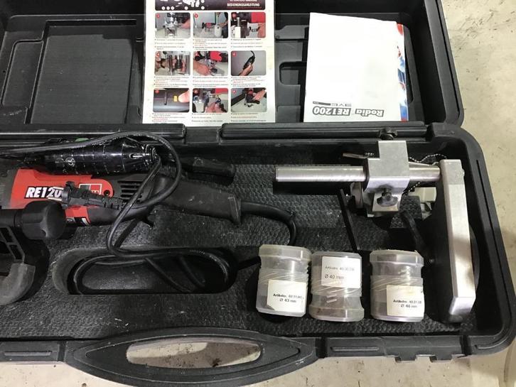 kernboor machine eyeleds, Doe-het-zelf en Verbouw, Gereedschap | Boormachines, Zo goed als nieuw, Boormachine, 600 watt of meer