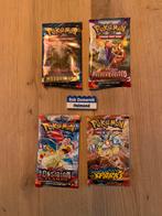 Pokémon TCG; 4 verschillende boosterpacks, Ophalen of Verzenden, Nieuw, Booster