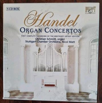 5 CD box Händel organ concertos | orgel  beschikbaar voor biedingen