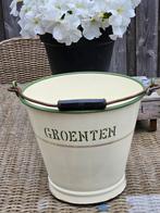 Emaille groenten emmer, Antiek en Kunst, Antiek | Emaille, Ophalen