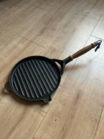 Staub gietijzeren grillpan 24cm - made in france, Ophalen, Gietijzer, Koekenpan of Braadpan