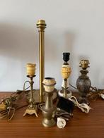 Tafellampen, lampvoet, Herda, marmer, bronze, koper, vintage, Ophalen of Verzenden