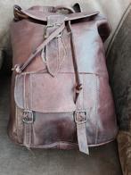 Leren Rugzak, Sieraden, Tassen en Uiterlijk, Tassen | Rugtassen, Overige merken, Gebruikt, 25 tot 40 cm, Ophalen of Verzenden