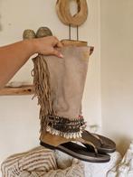 Emonk Ibiza Sandalen Laarzen - Maat 37, Kleding | Dames, Emonk, Beige, Zo goed als nieuw, Sandalen of Muiltjes