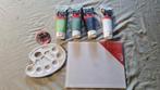 Acrylverf Schilderset - Gebruikt, Nieuwe Canvassen, Ophalen of Verzenden, Gebruikt, Acrylverf