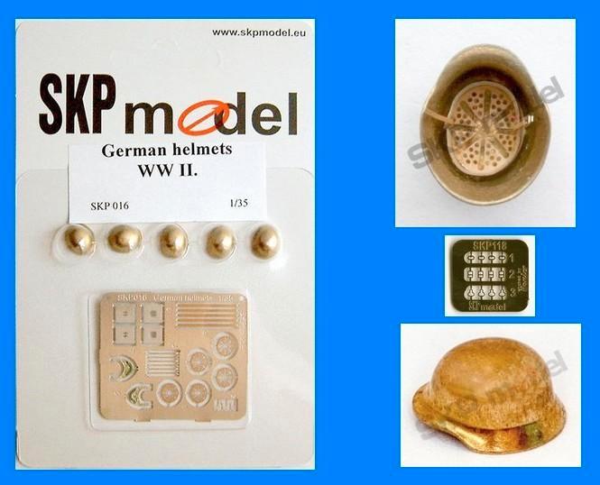 Bijzonder! SKP Model 1:35 German helmets (PE set), Hobby en Vrije tijd, Modelbouw | Figuren en Diorama's, Nieuw, Figuur of Figuren