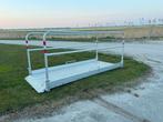 Loopbrug, aluminium met leuningen, Ophalen, Zo goed als nieuw