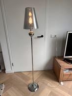 Vloerlamp zilver classic modern, Huis en Inrichting, Lampen | Vloerlampen, Metaal, 150 tot 200 cm, Gebruikt, Ophalen of Verzenden