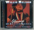 Willie Nelson Always 20 Superb Songs cd 1996 ZGAN, Cd's en Dvd's, Cd's | Country en Western, Ophalen of Verzenden, Zo goed als nieuw