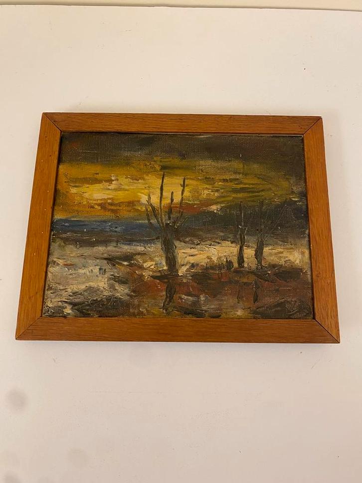 Frans Ronda Stijl Schilderij - 21,5x17cm, Antiek en Kunst, Kunst | Schilderijen | Klassiek, Ophalen of Verzenden
