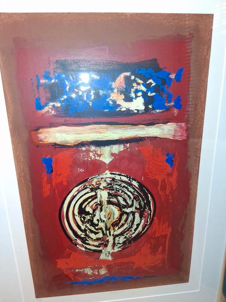 Zeefdruk Labyrint Hans van Horck 27/99, Antiek en Kunst, Kunst | Schilderijen | Abstract, Ophalen of Verzenden
