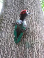 GROENE SPECHT - IJZER - STREET ART - FAIR TRADE, Tuin en Terras, Ophalen of Verzenden, Nieuw