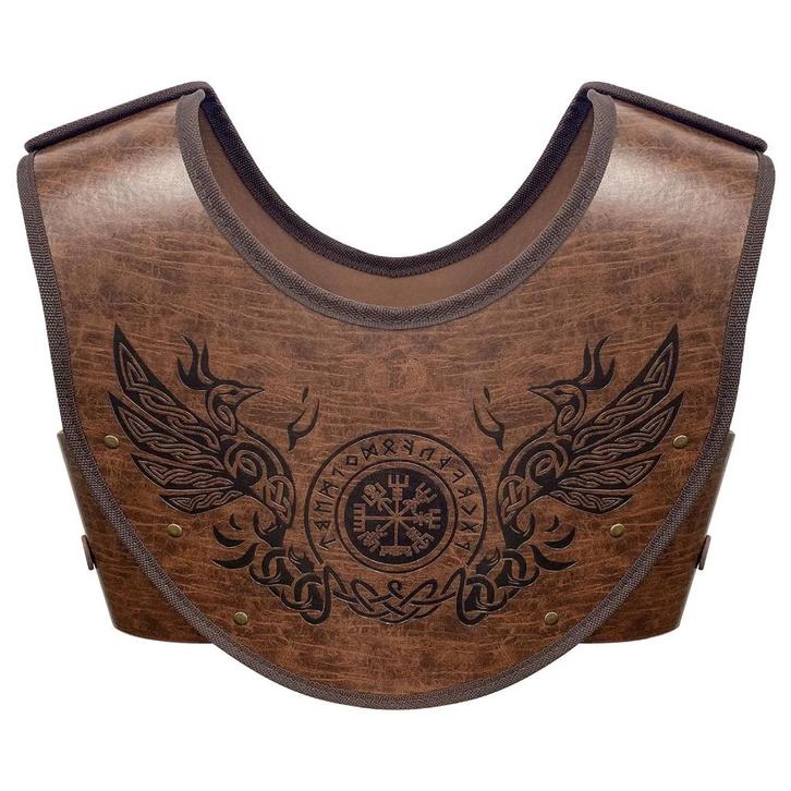 Viking harnas / borstharnas pantser borstpanter bruin bruine, Kleding | Heren, Carnavalskleding en Feestkleding, Nieuw, Accessoires