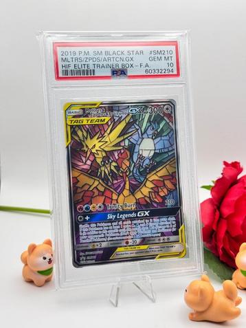 Pokemon Moltres & Zapdos & Articuno GX (SM 210) PSA 10 Kaart beschikbaar voor biedingen