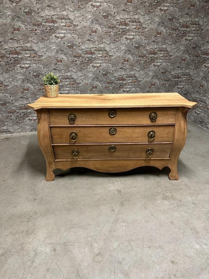 Antiek eiken commode | dressoir nr10, Huis en Inrichting, Kasten | Dressoirs, Gebruikt, 150 tot 200 cm, 50 tot 75 cm, Met lade(s)