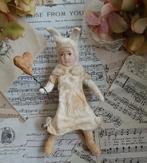 Prachtig brocante wattenpopje Paaskonijn met ballon Pasen, Antiek en Kunst, Ophalen of Verzenden