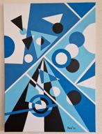 zelf geschilderd op doek met acryl, Ophalen
