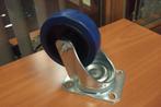Zwenkwielen blauw 100 mm, Ophalen, Nieuw