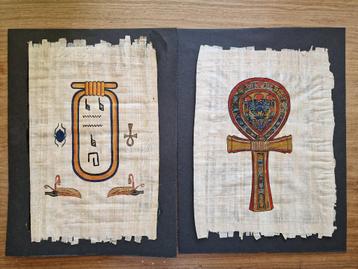 Egyptische hiëroglief papyrus kunst beschikbaar voor biedingen