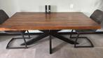 Mango houten eetkamertafel met 6 stoelen, Ophalen, 50 tot 100 cm, Zo goed als nieuw, Vijf personen of meer