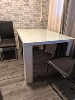 Eettafel met 4 stoffen stoen, Huis en Inrichting, Tafels | Eettafels, Ophalen, 100 tot 150 cm, 50 tot 100 cm, Zo goed als nieuw