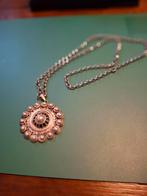 Zilveren ketting met hanger  Zeeuwse knop, Ophalen of Verzenden