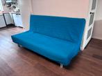 Slaapbank 2 persoons, Ophalen, Gebruikt, Tweepersoons, Blauw