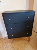 Zwart kastje, Huis en Inrichting, Kasten | Ladekasten, Ophalen, Gebruikt, 50 tot 100 cm, 3 of 4 laden