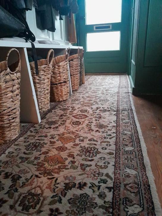 Loper met mooie neutrale landelijke kleuren, Huis en Inrichting, Stoffering | Tapijten en Kleden, Gebruikt, 50 tot 100 cm, 200 cm of meer