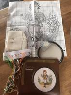 Vintage / Brocante Borduurpakket Zareska handwerken, Ophalen of Verzenden, Zo goed als nieuw, Borduurpakket